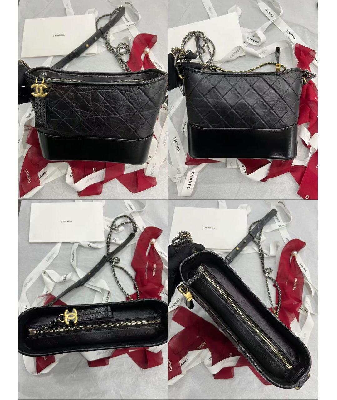 CHANEL Черная кожаная сумка через плечо, фото 3