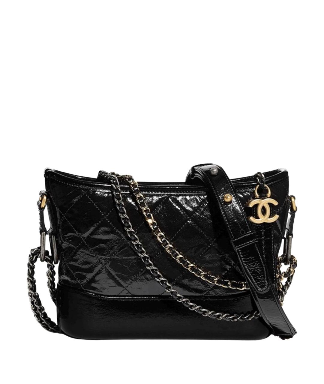 CHANEL Черная кожаная сумка через плечо, фото 1