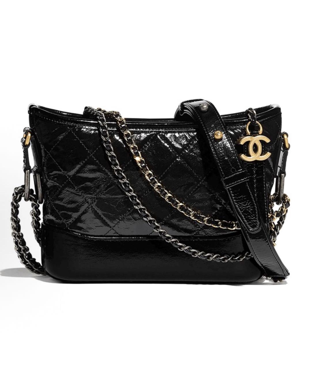 CHANEL Черная кожаная сумка через плечо, фото 4