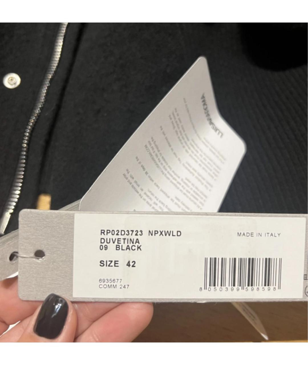 RICK OWENS Черный полиэстеровый пуховик, фото 3