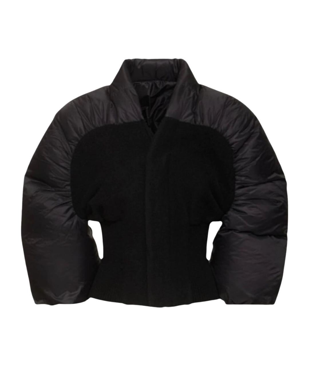 RICK OWENS Черный полиэстеровый пуховик, фото 1