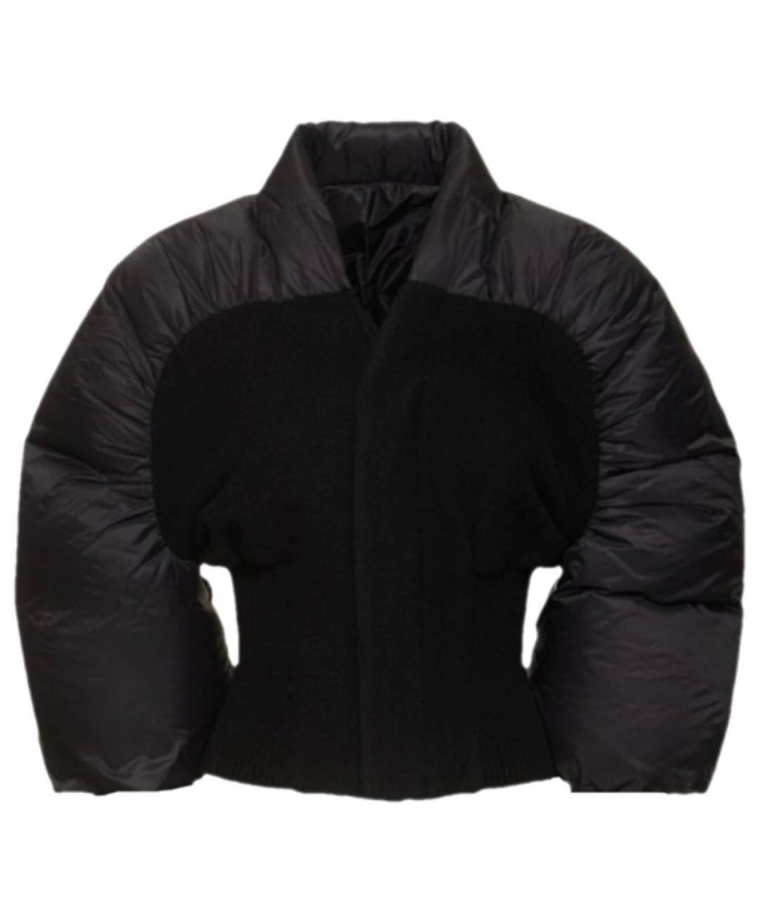 RICK OWENS Черный полиэстеровый пуховик, фото 9