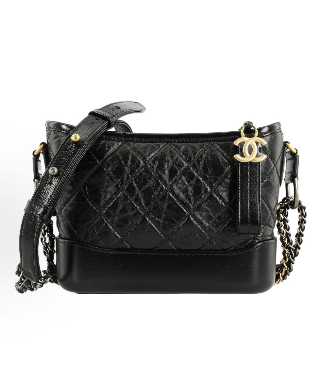 CHANEL Черная кожаная сумка через плечо, фото 4