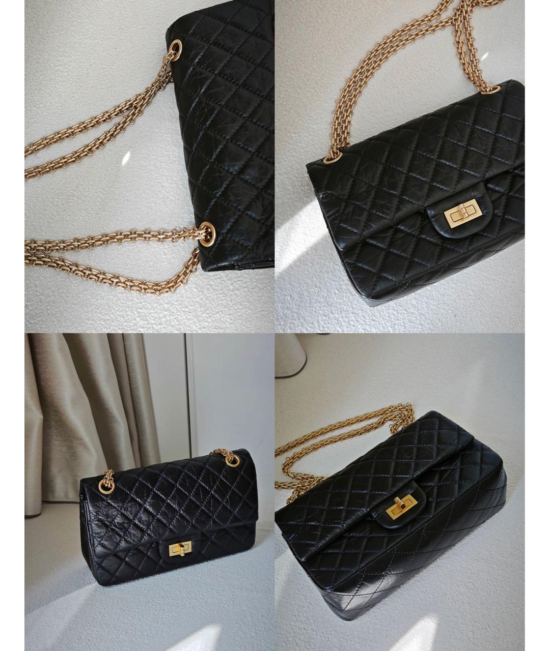 CHANEL Черная кожаная сумка через плечо, фото 3