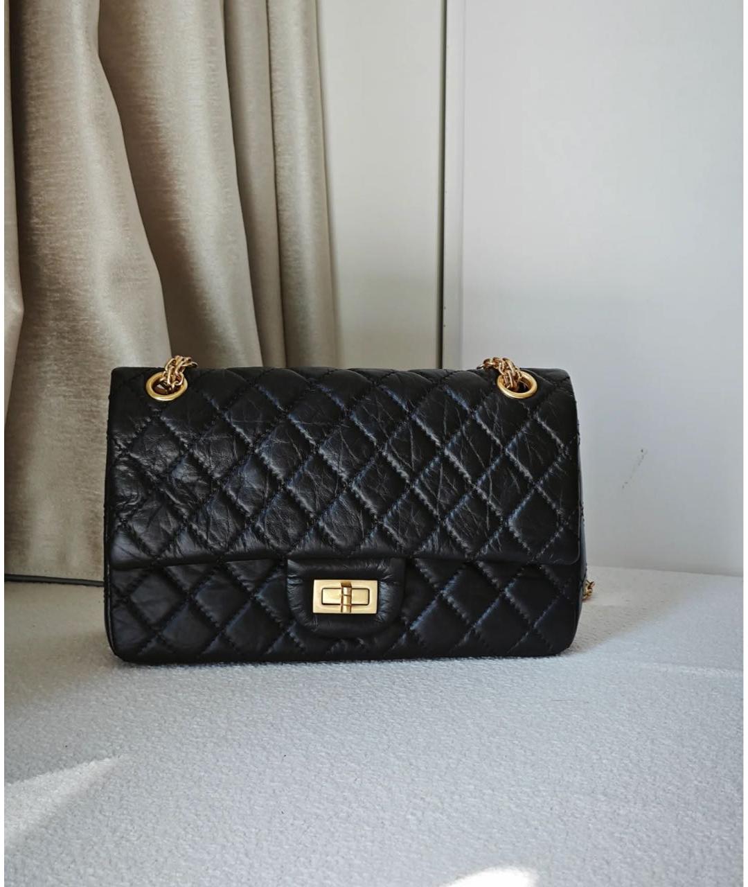 CHANEL Черная кожаная сумка через плечо, фото 2