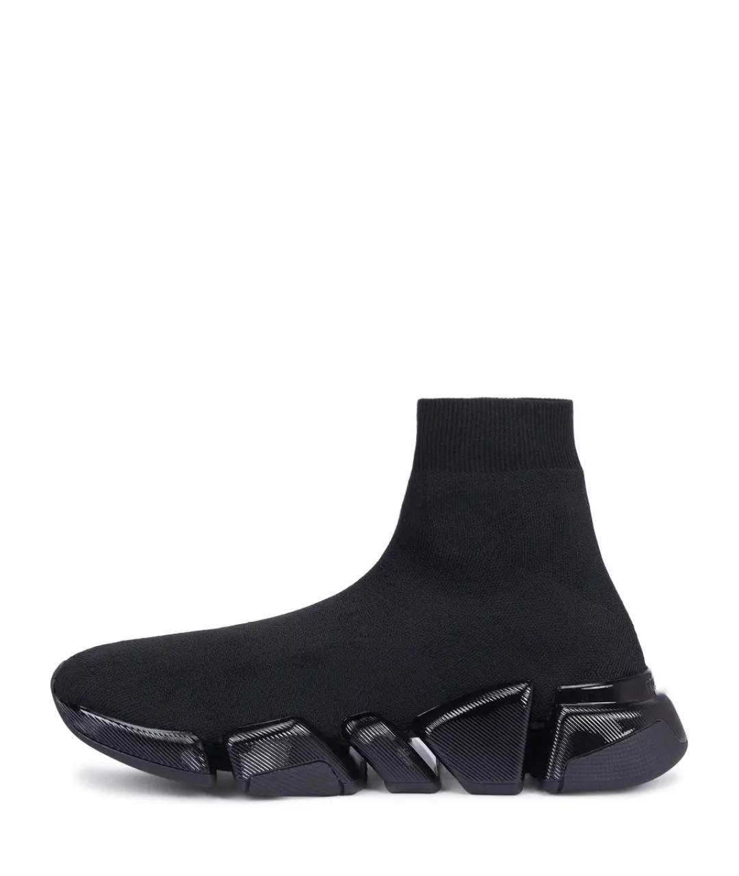 BALENCIAGA Черные текстильные кроссовки, фото 3