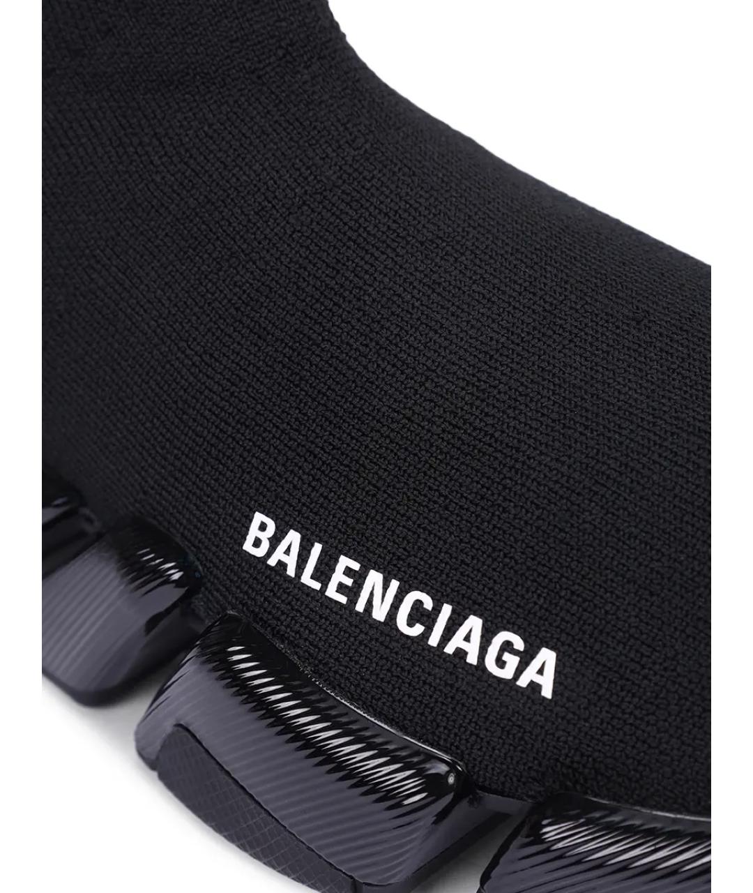BALENCIAGA Черные текстильные кроссовки, фото 5