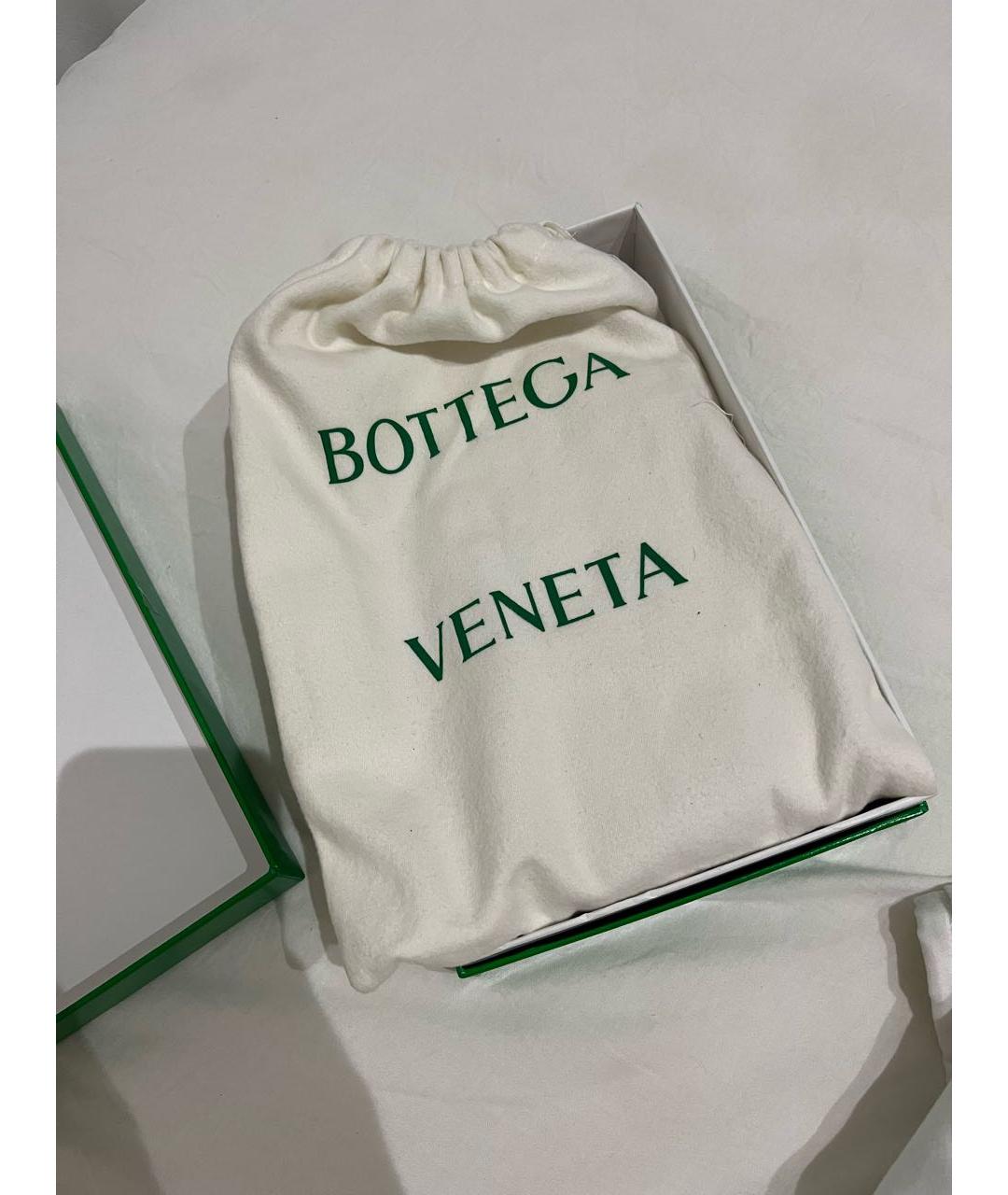 BOTTEGA VENETA Белый кожаный кошелек, фото 6