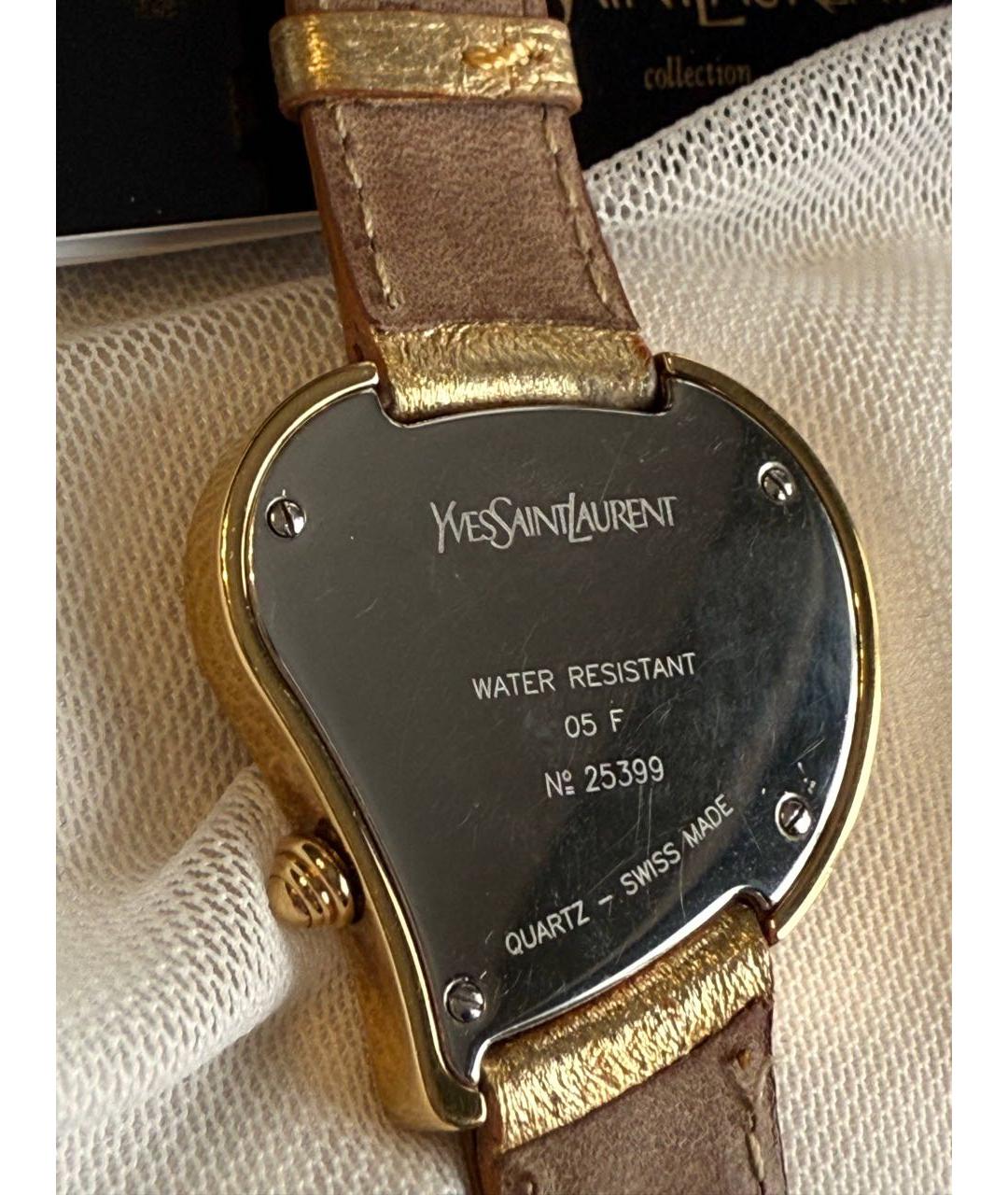 SAINT LAURENT Золотые часы, фото 5