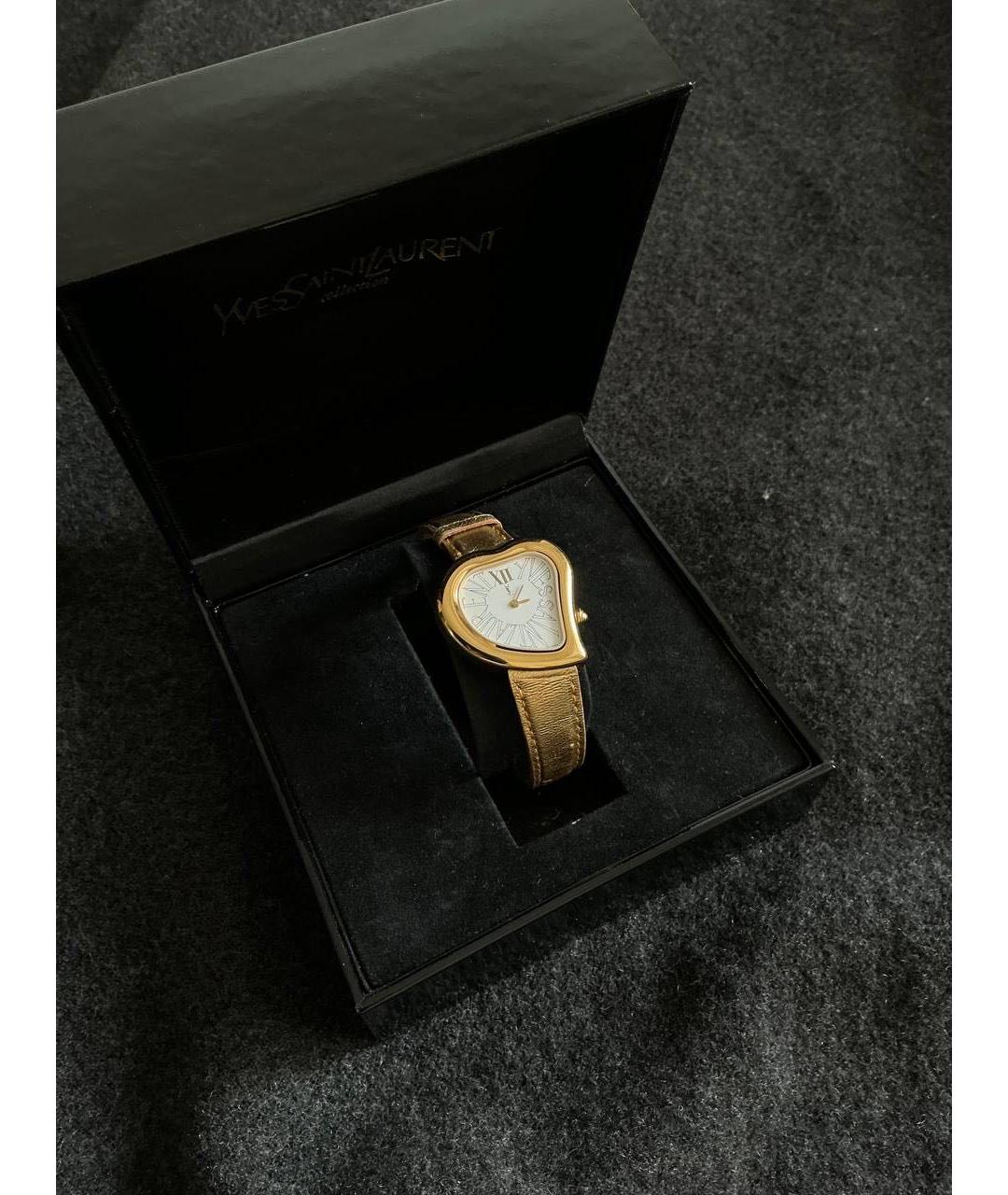 SAINT LAURENT Золотые часы, фото 7