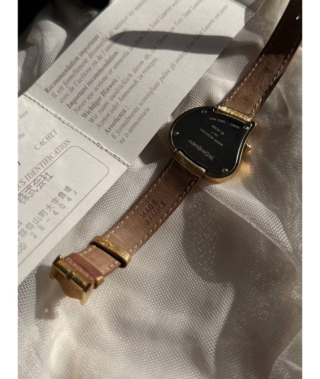 SAINT LAURENT Золотые часы, фото 6