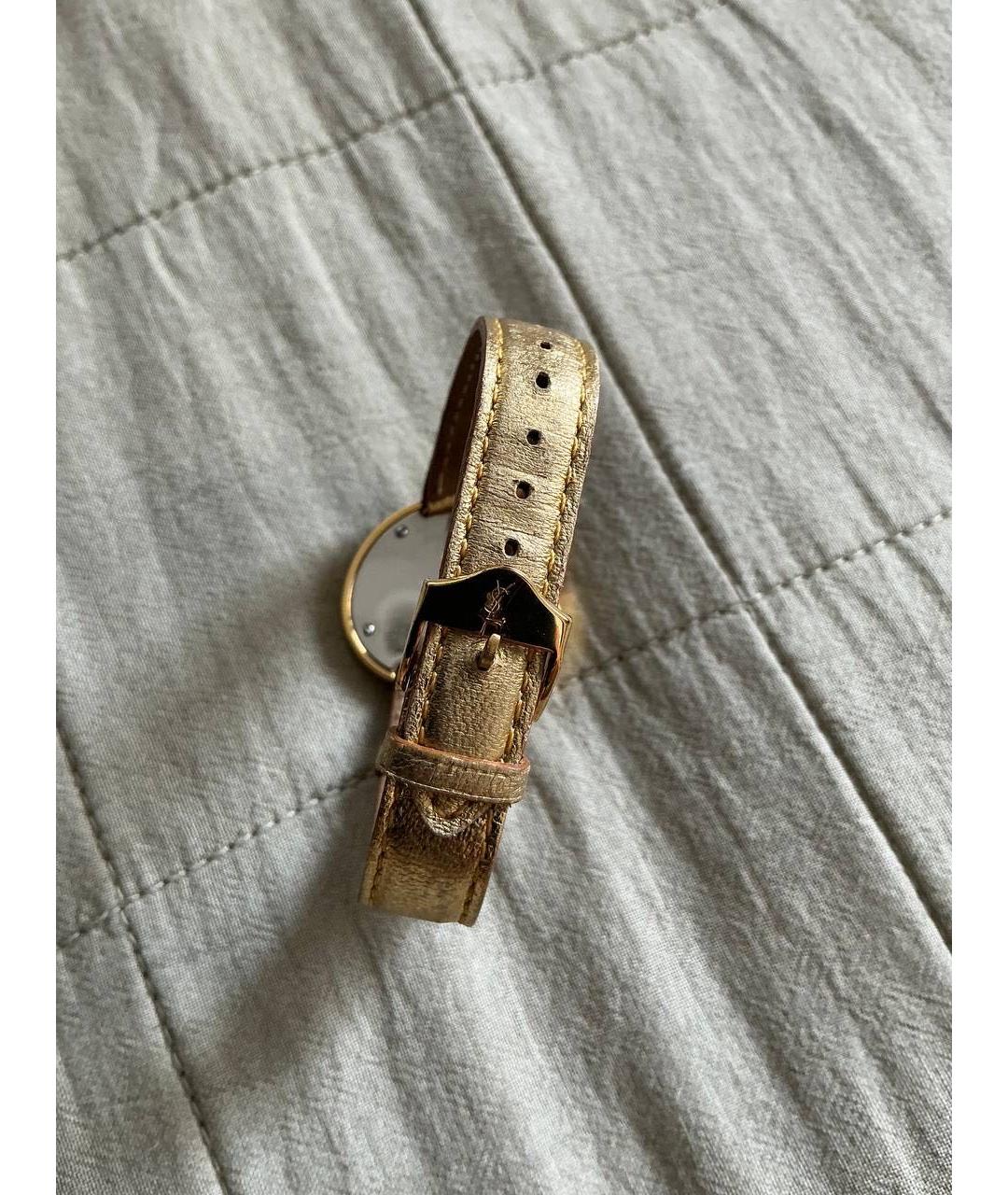 SAINT LAURENT Золотые часы, фото 4