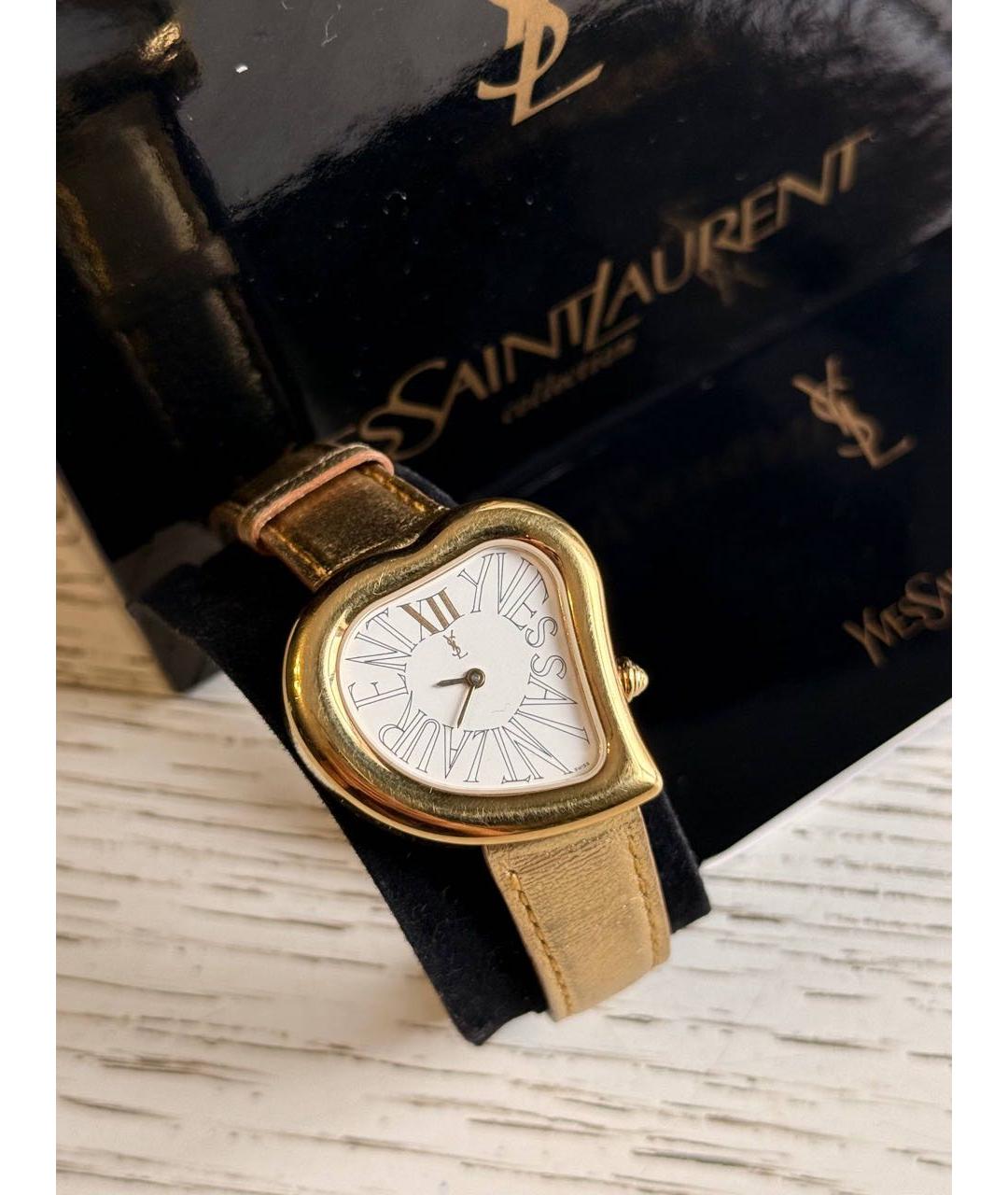 SAINT LAURENT Золотые часы, фото 2