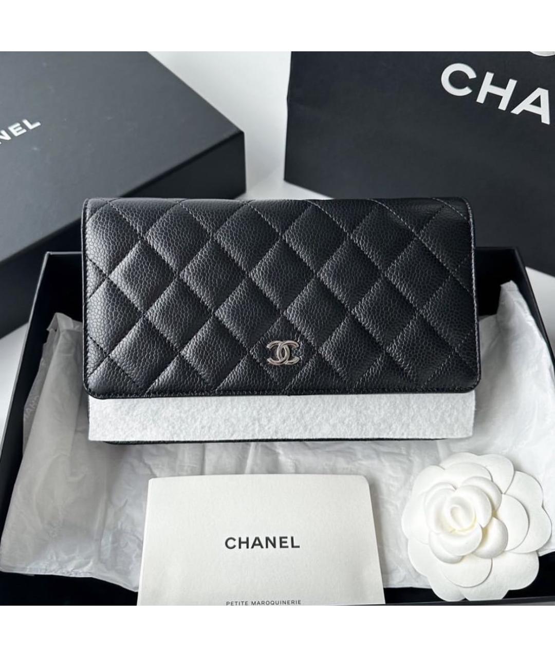 CHANEL Черная кожаная сумка через плечо, фото 4