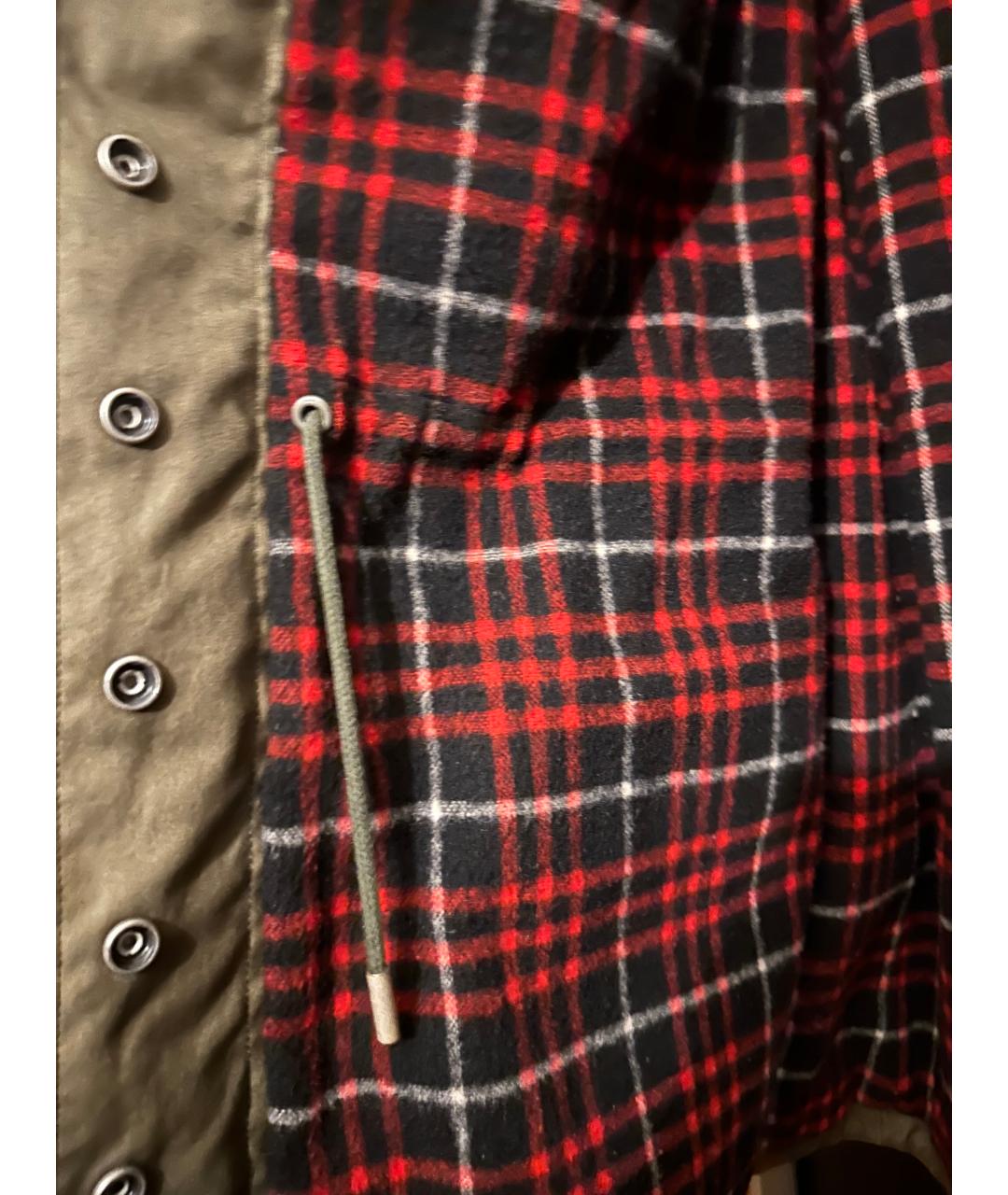 SAINT LAURENT Хаки хлопковая парка, фото 3