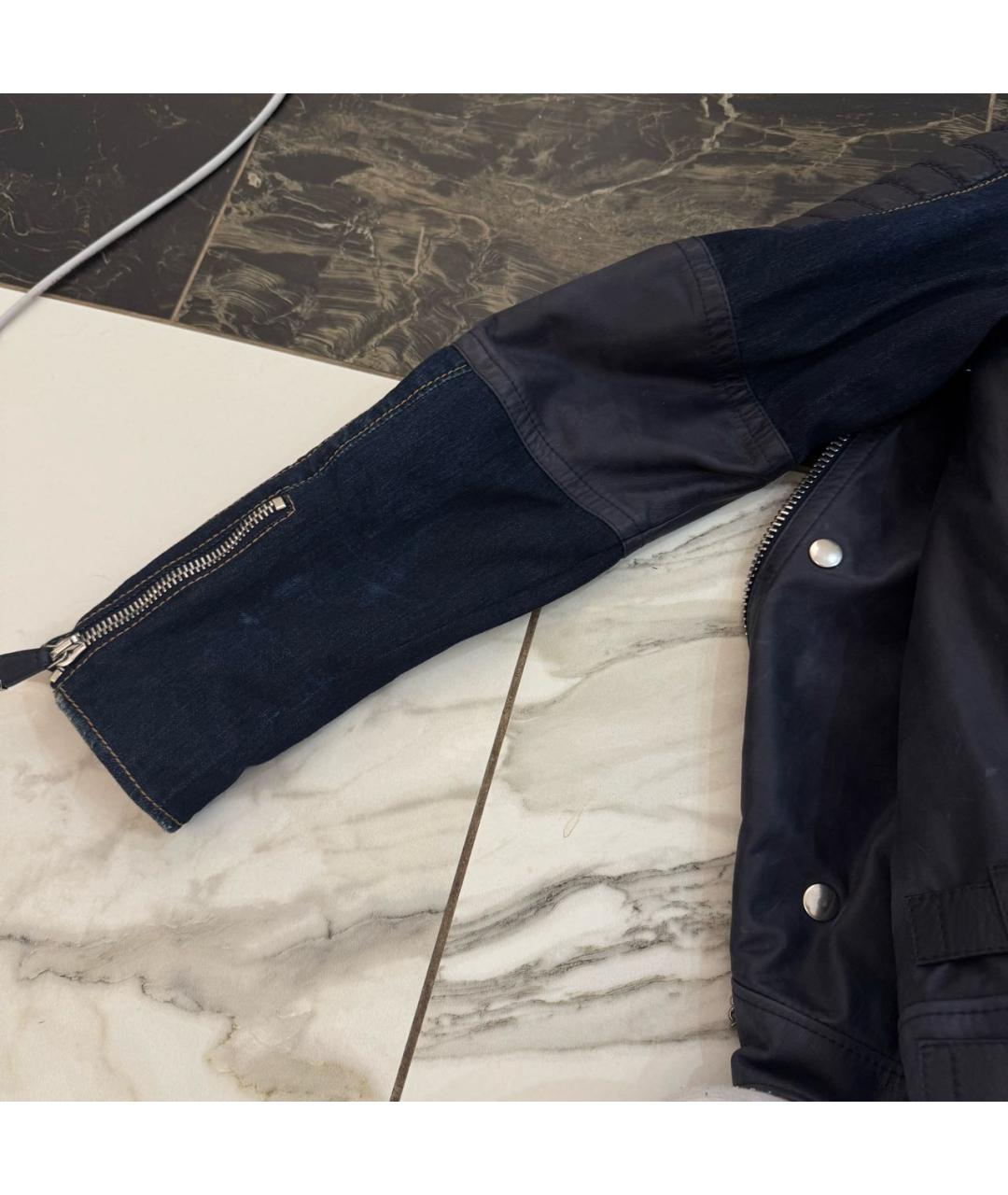 PHILIPP PLEIN Темно-синяя деним куртка, фото 8