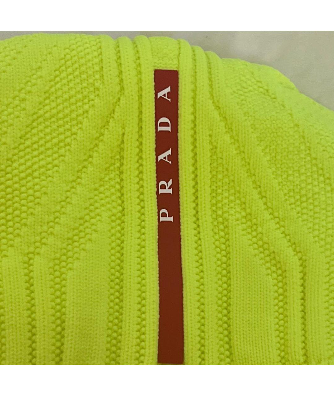 PRADA Салатовая синтетическая шапка, фото 3