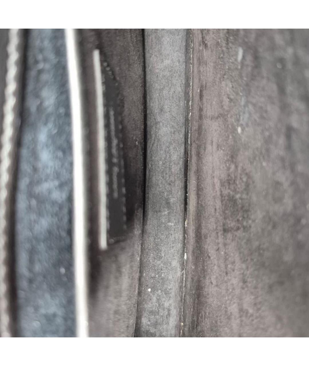 SAINT LAURENT Черная кожаная сумка через плечо, фото 3