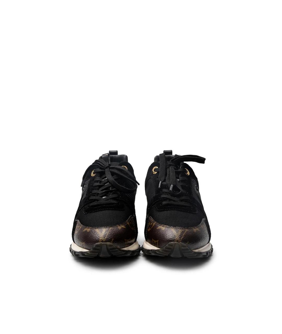 LOUIS VUITTON Черные замшевые кроссовки, фото 4