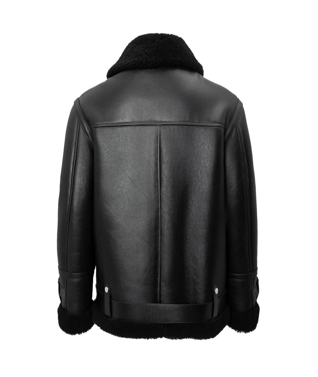 BATS Черная кожаная дубленка, фото 3