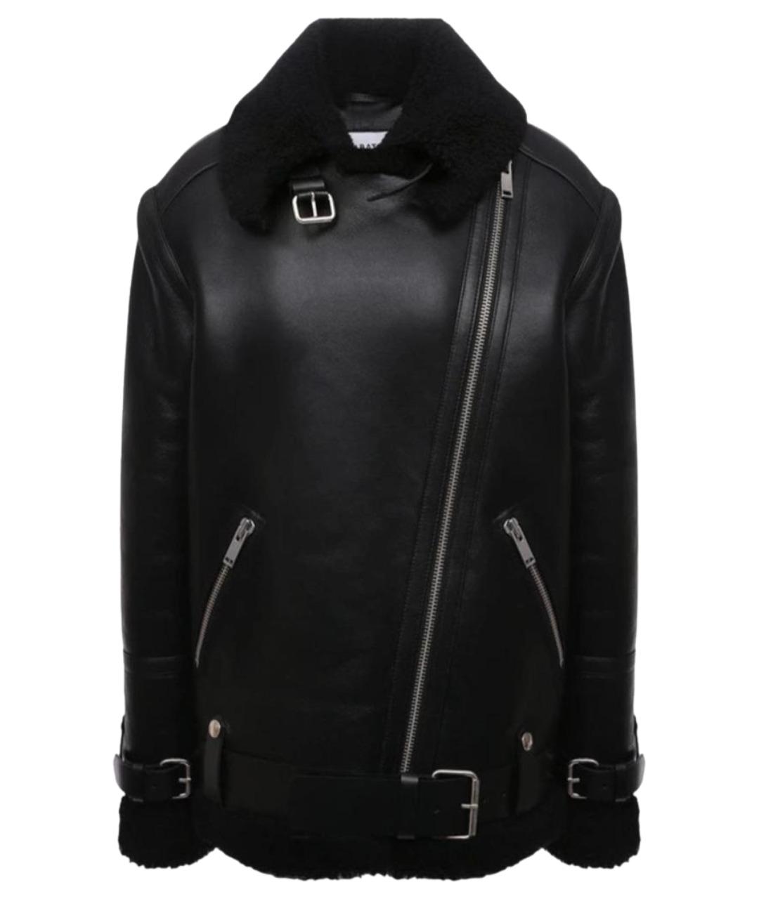 BATS Черная кожаная дубленка, фото 1