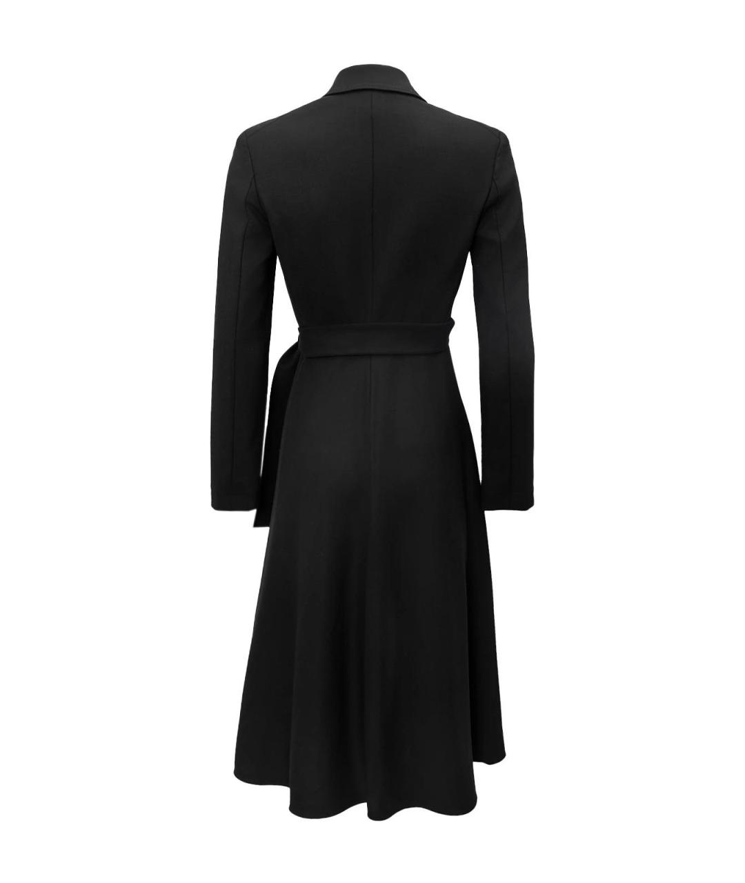 MAX MARA Черное шерстяное повседневное платье, фото 2