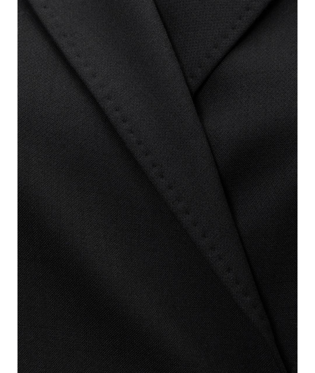 MAX MARA Черное шерстяное повседневное платье, фото 3