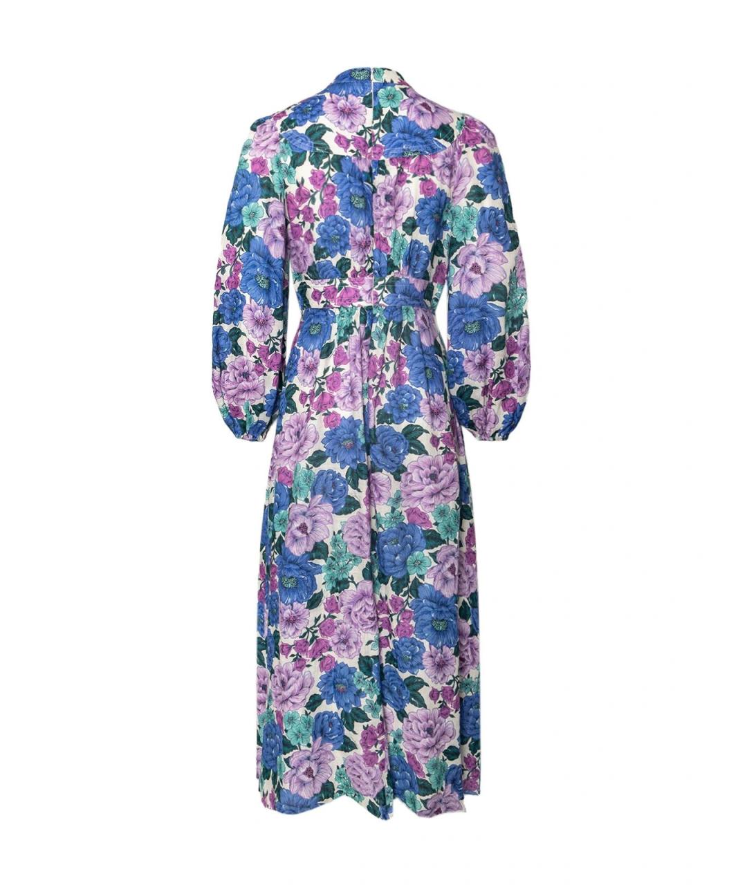 ZIMMERMANN Фиолетовое льняное повседневное платье, фото 3