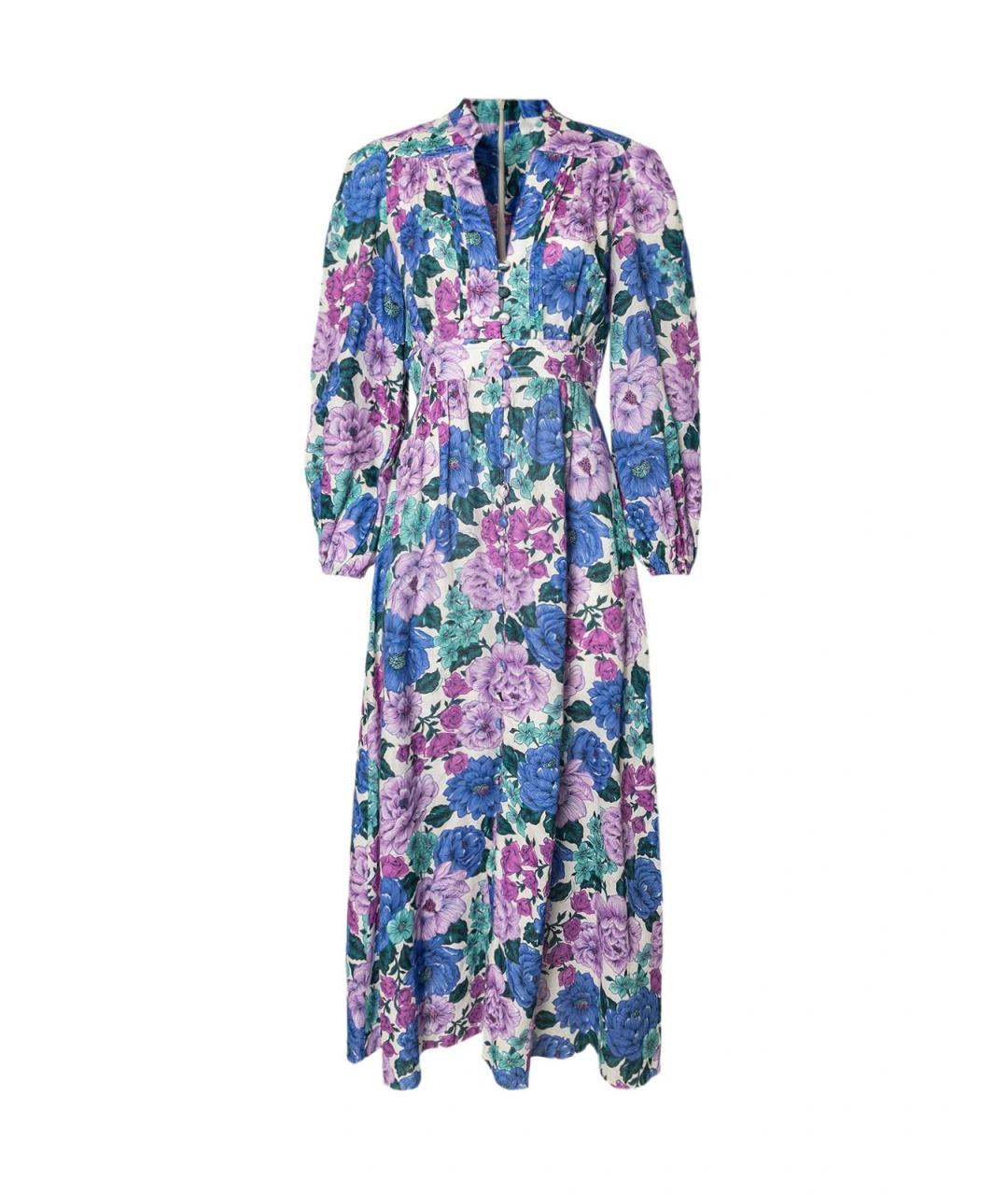 ZIMMERMANN Фиолетовое льняное повседневное платье, фото 2