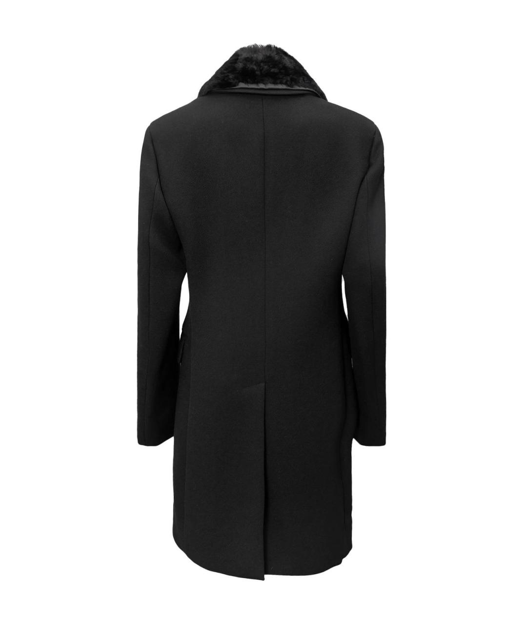 PRADA Черное шерстяное пальто, фото 2