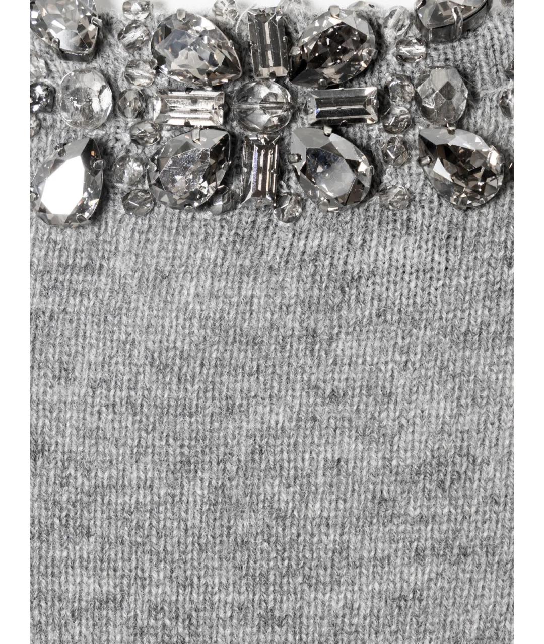 VALENTINO Серый кашемировый кардиган, фото 3