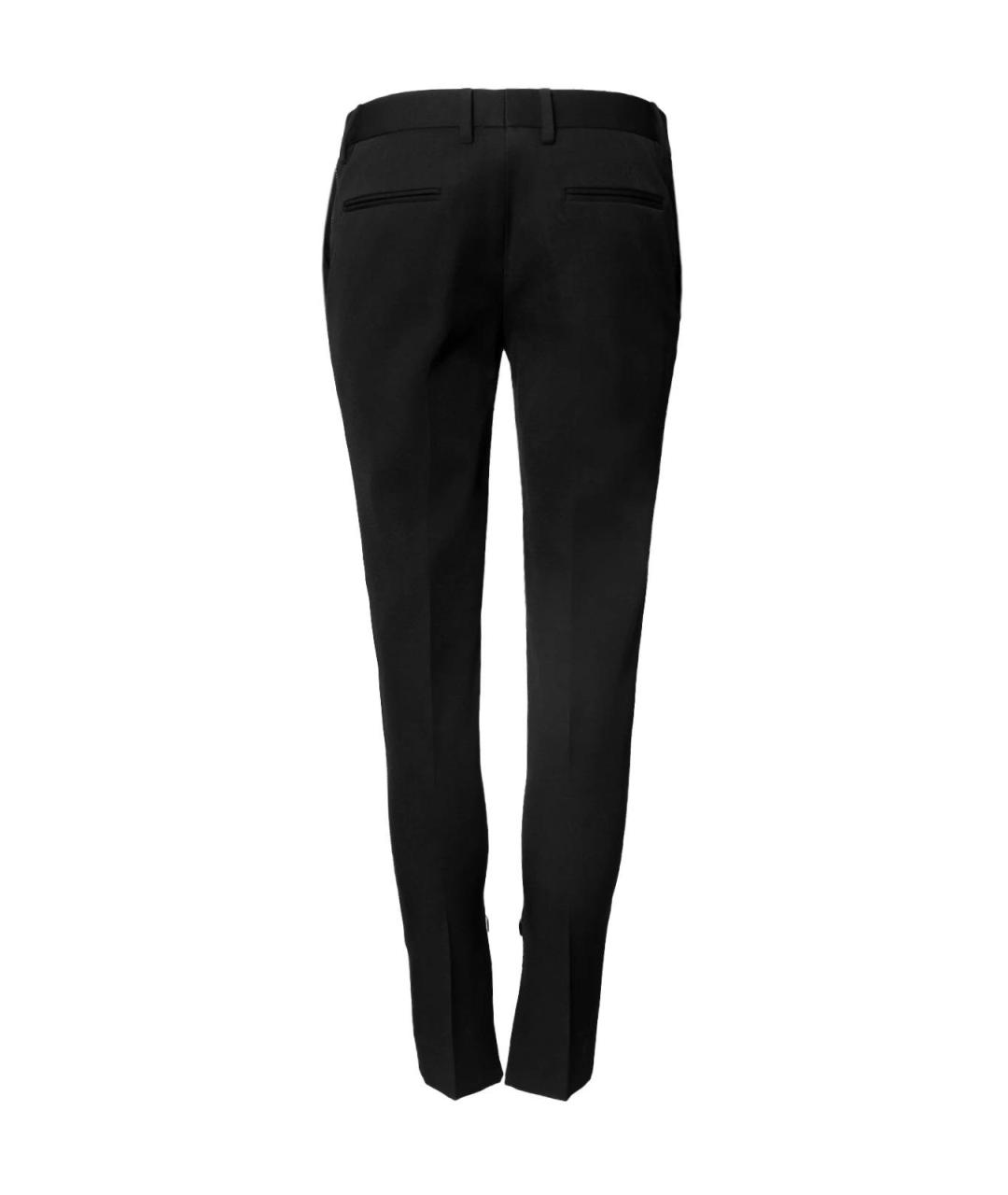SAINT LAURENT Черные шерстяные брюки узкие, фото 2