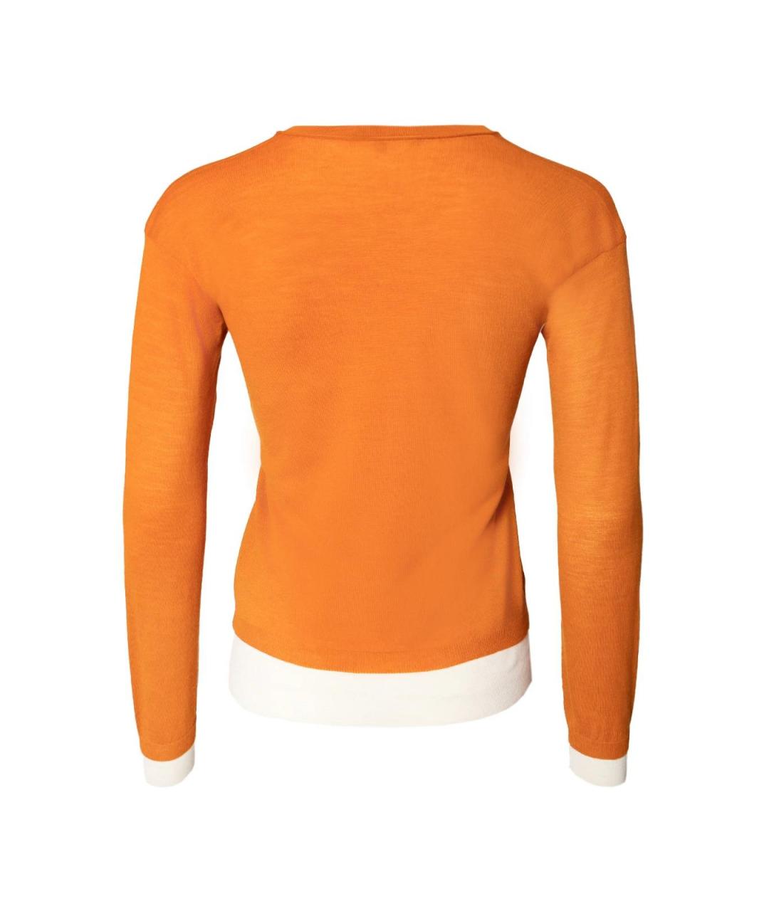GUCCI Оранжевый шерстяной джемпер / свитер, фото 2