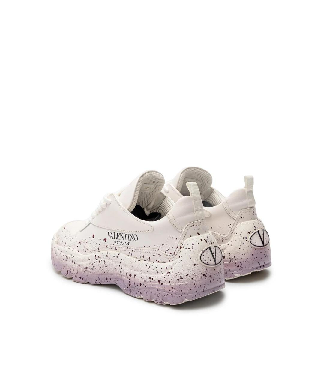 VALENTINO Белые кожаные кроссовки, фото 3