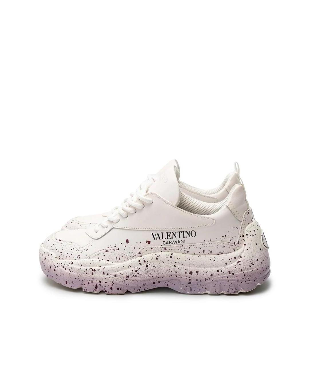 VALENTINO Белые кожаные кроссовки, фото 6