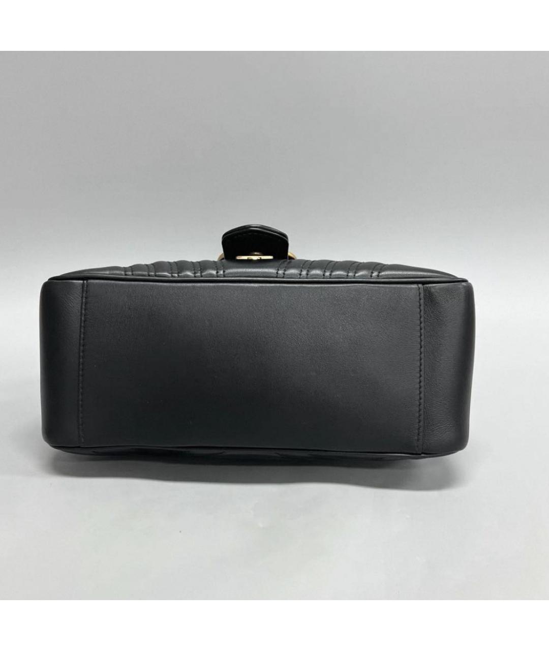 GUCCI Черная кожаная сумка через плечо, фото 4