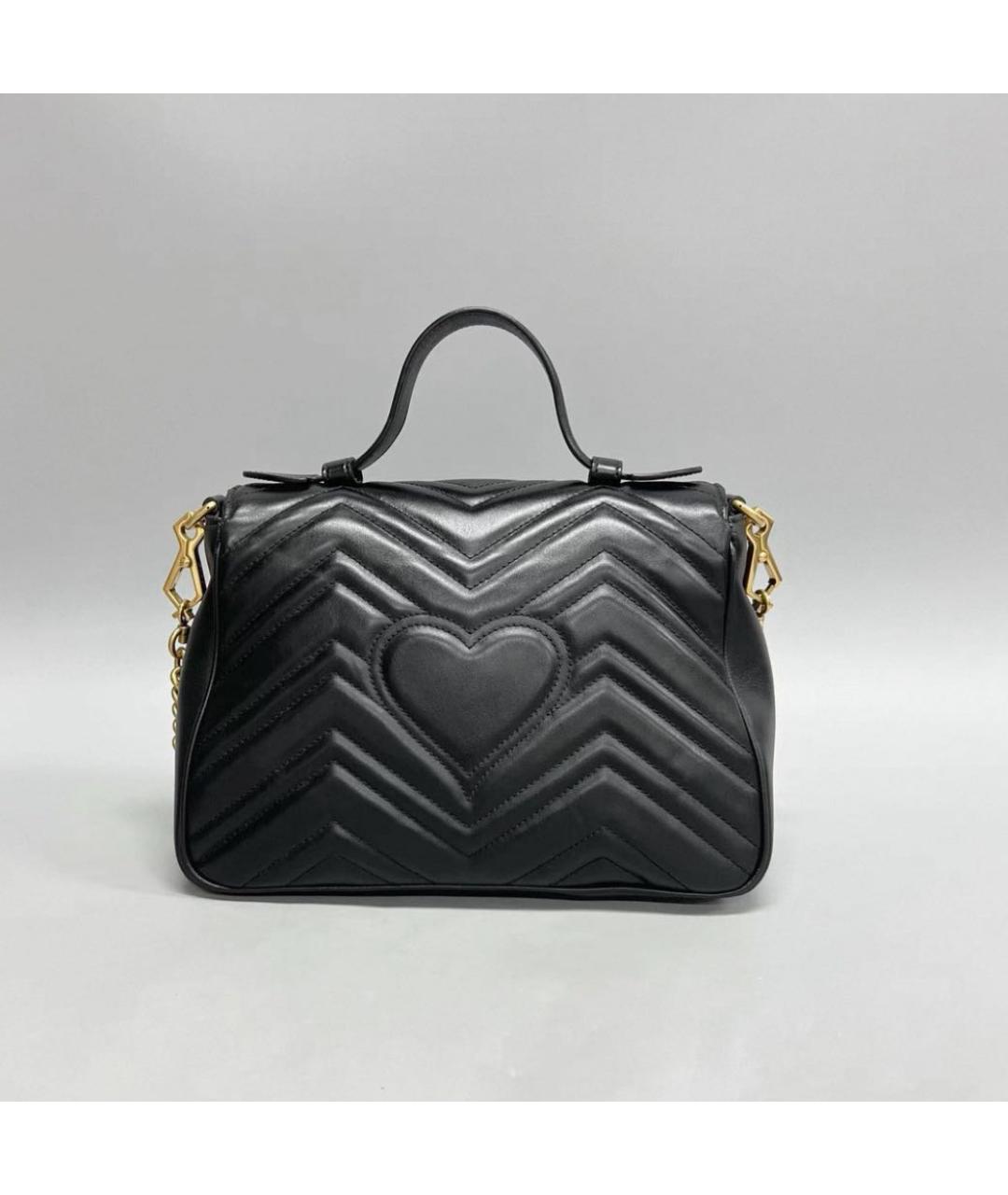 GUCCI Черная кожаная сумка через плечо, фото 3