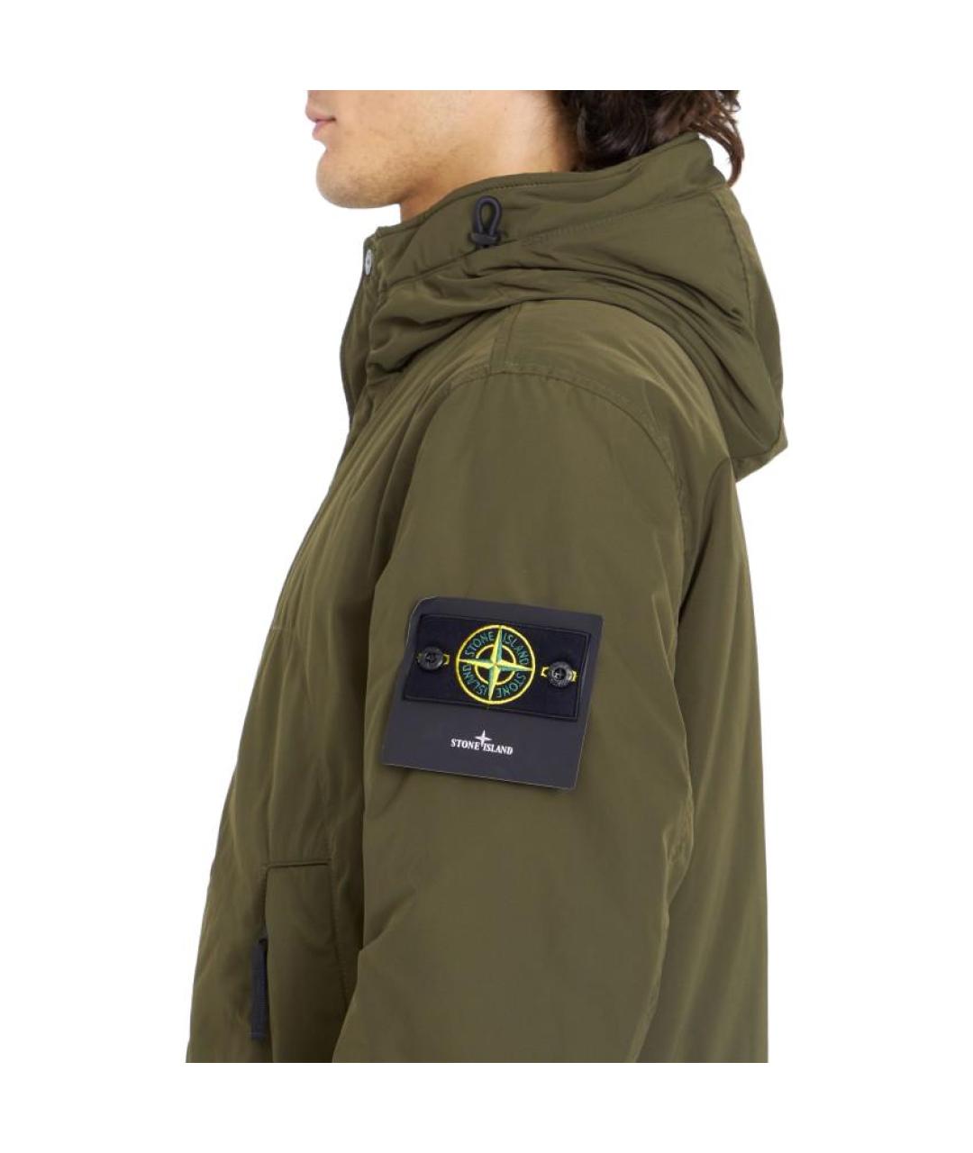 STONE ISLAND Зеленая куртка, фото 4