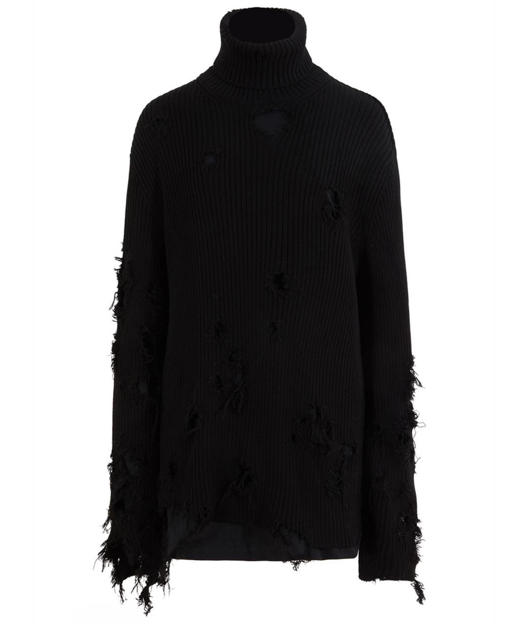 BALENCIAGA Черный хлопковый джемпер / свитер, фото 1