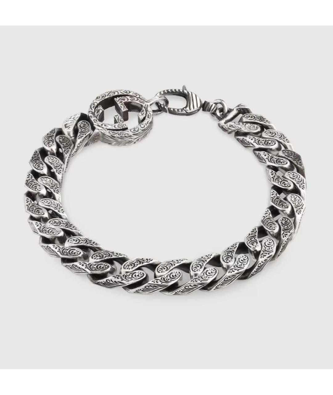 GUCCI Серебрянный серебряный браслет, фото 9