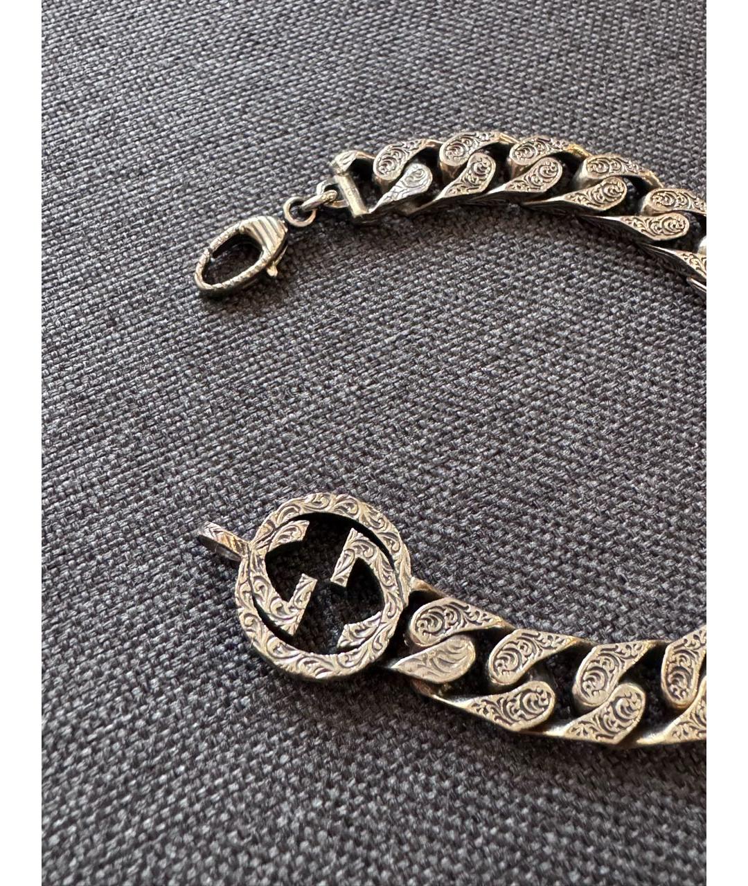 GUCCI Серебрянный серебряный браслет, фото 4