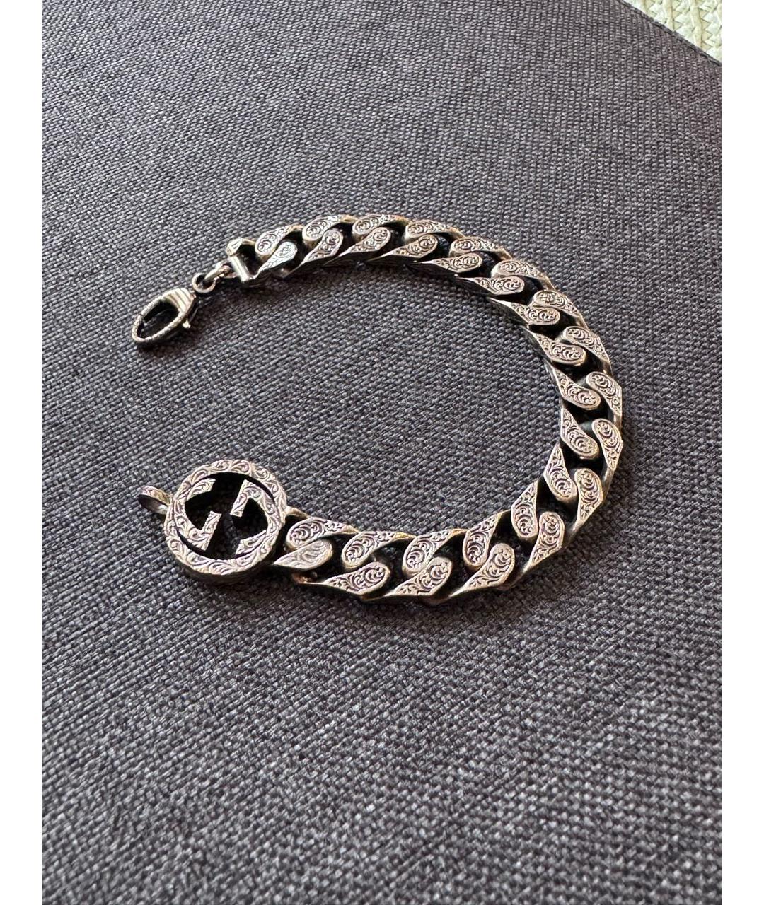 GUCCI Серебрянный серебряный браслет, фото 3