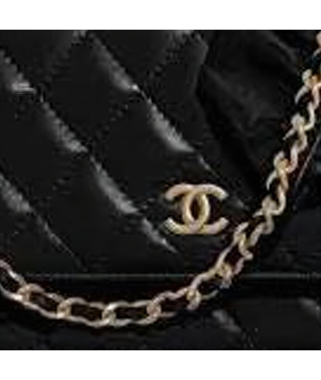 CHANEL Черный кожаный кошелек, фото 2