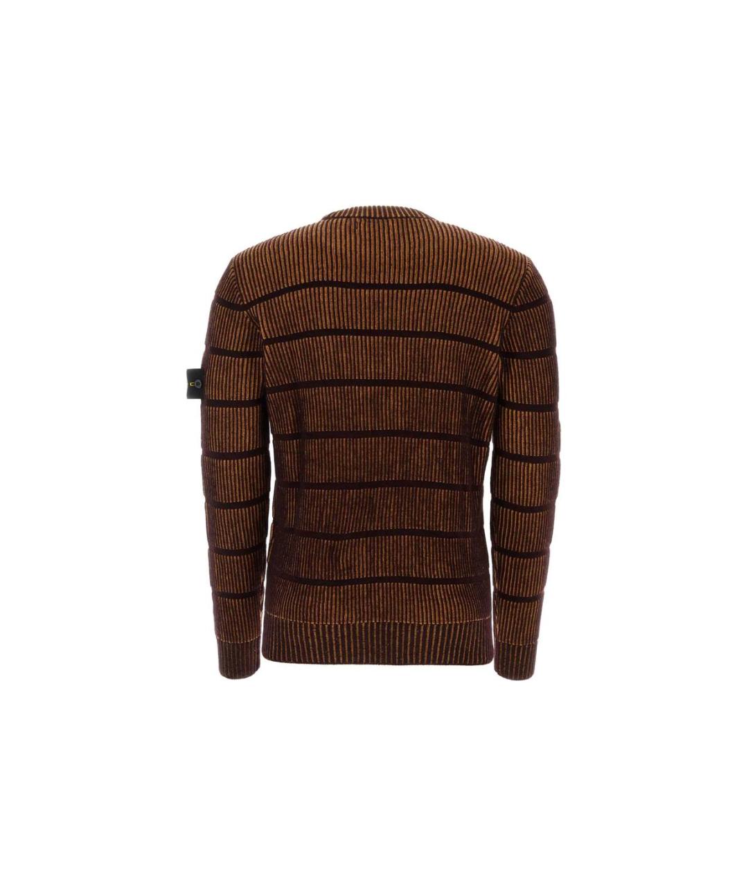 STONE ISLAND Коричневый джемпер / свитер, фото 2