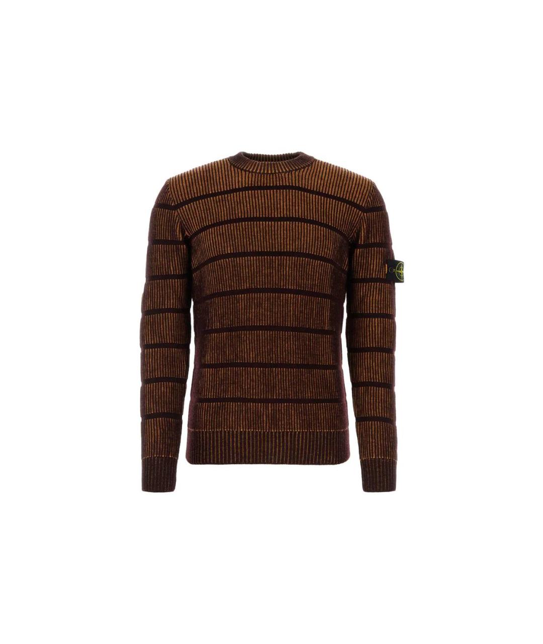 STONE ISLAND Коричневый джемпер / свитер, фото 1