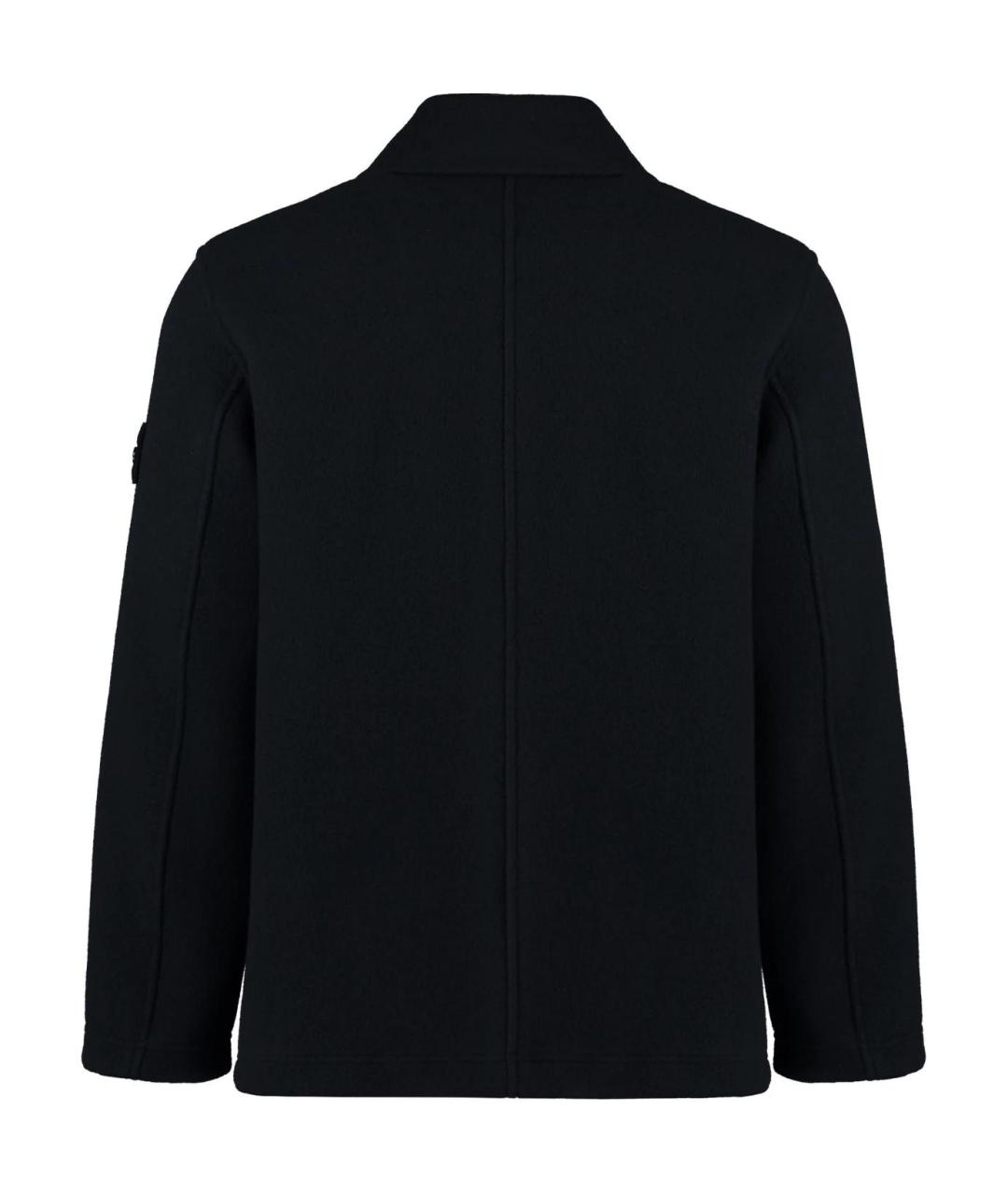 STONE ISLAND Темно-синий тренч / плащ, фото 2