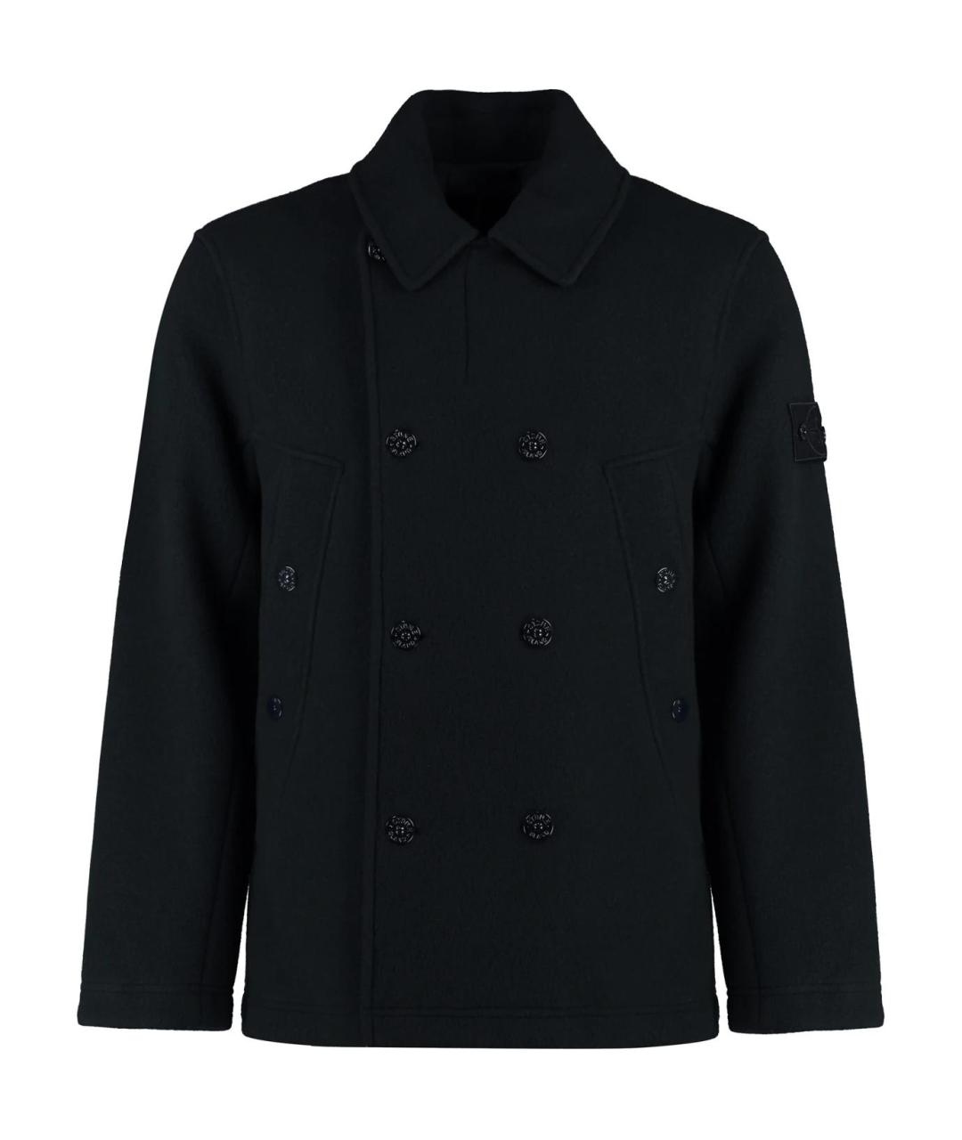 STONE ISLAND Темно-синий тренч / плащ, фото 1