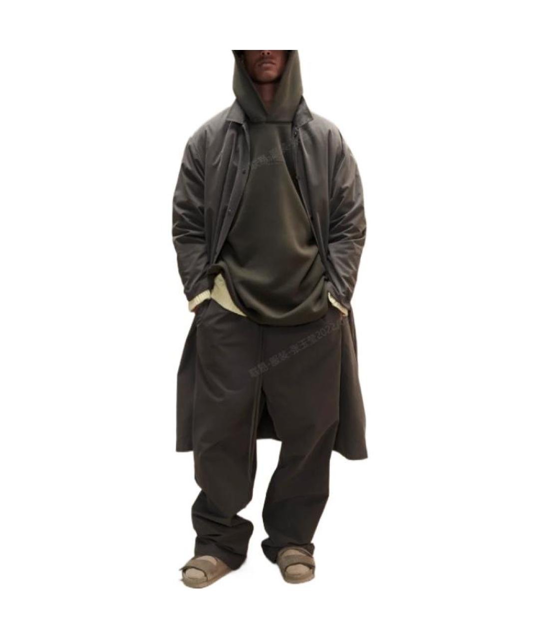 FEAR OF GOD ESSENTIALS Черные прямые брюки, фото 3