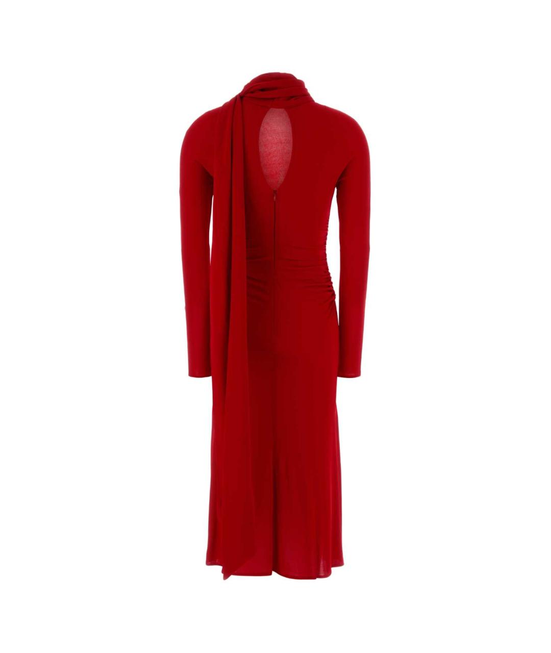 BLUMARINE Красное вискозное вечернее платье, фото 2