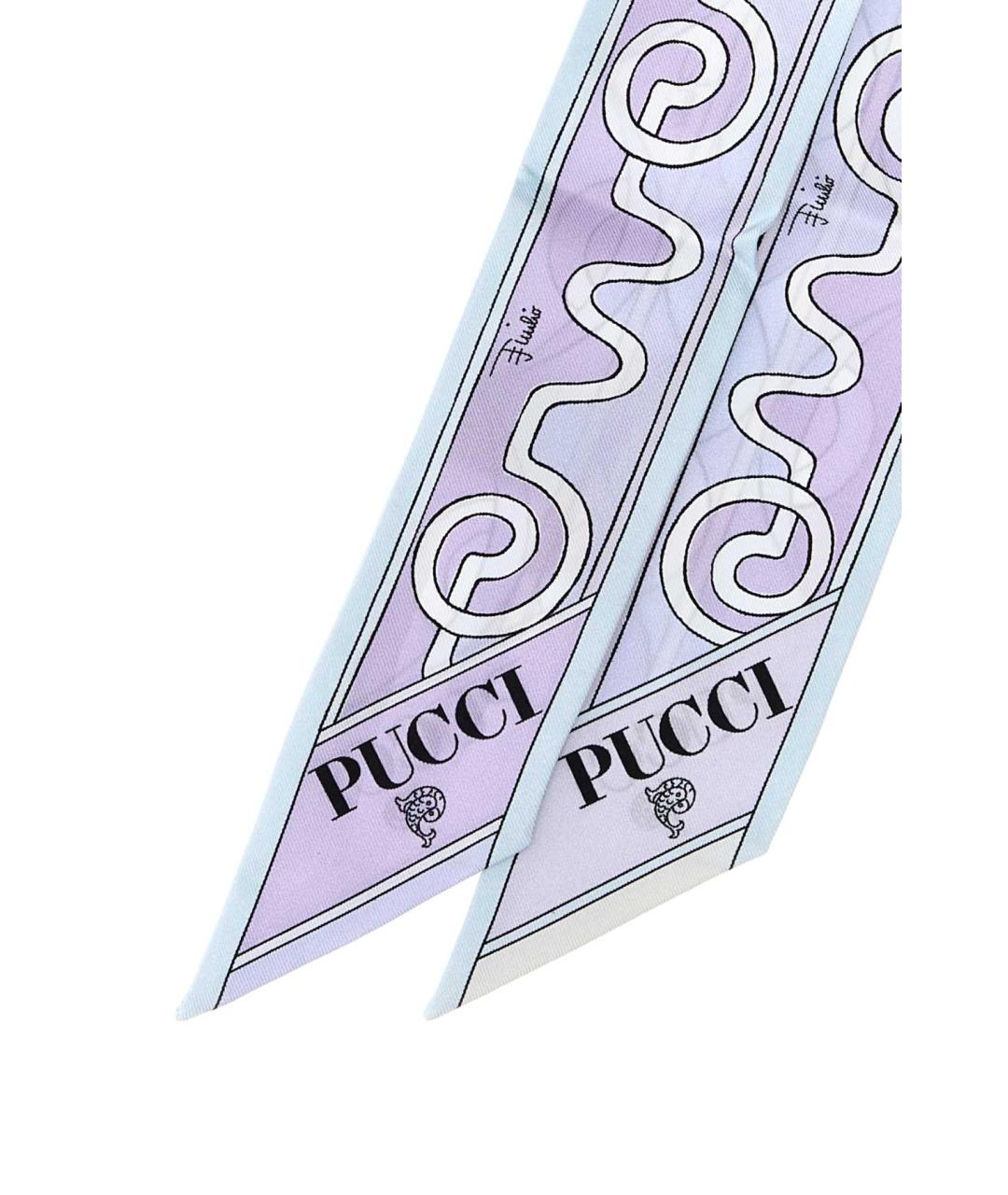 EMILIO PUCCI Мульти шелковый платок, фото 2